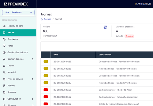 main courante previndex